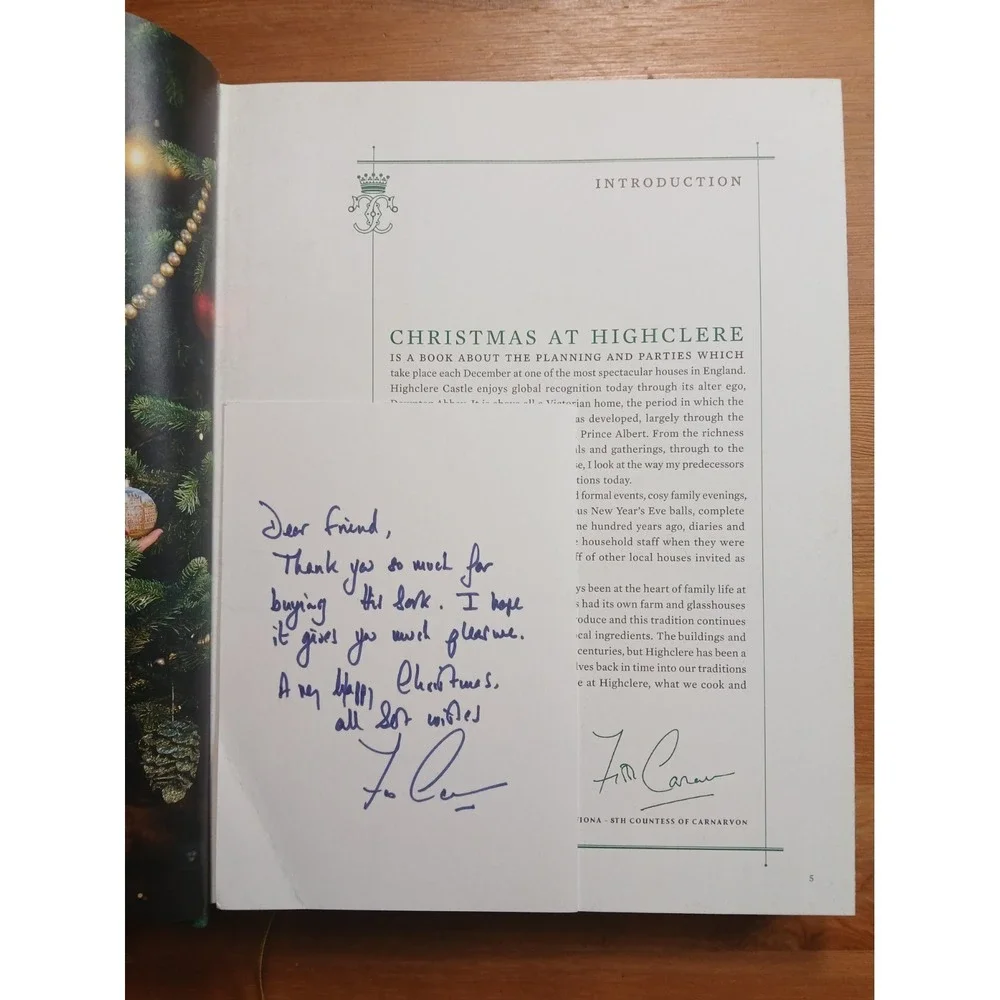Signed*Christmas at Highclere: Recipes & traditions from the real Downton Abbey